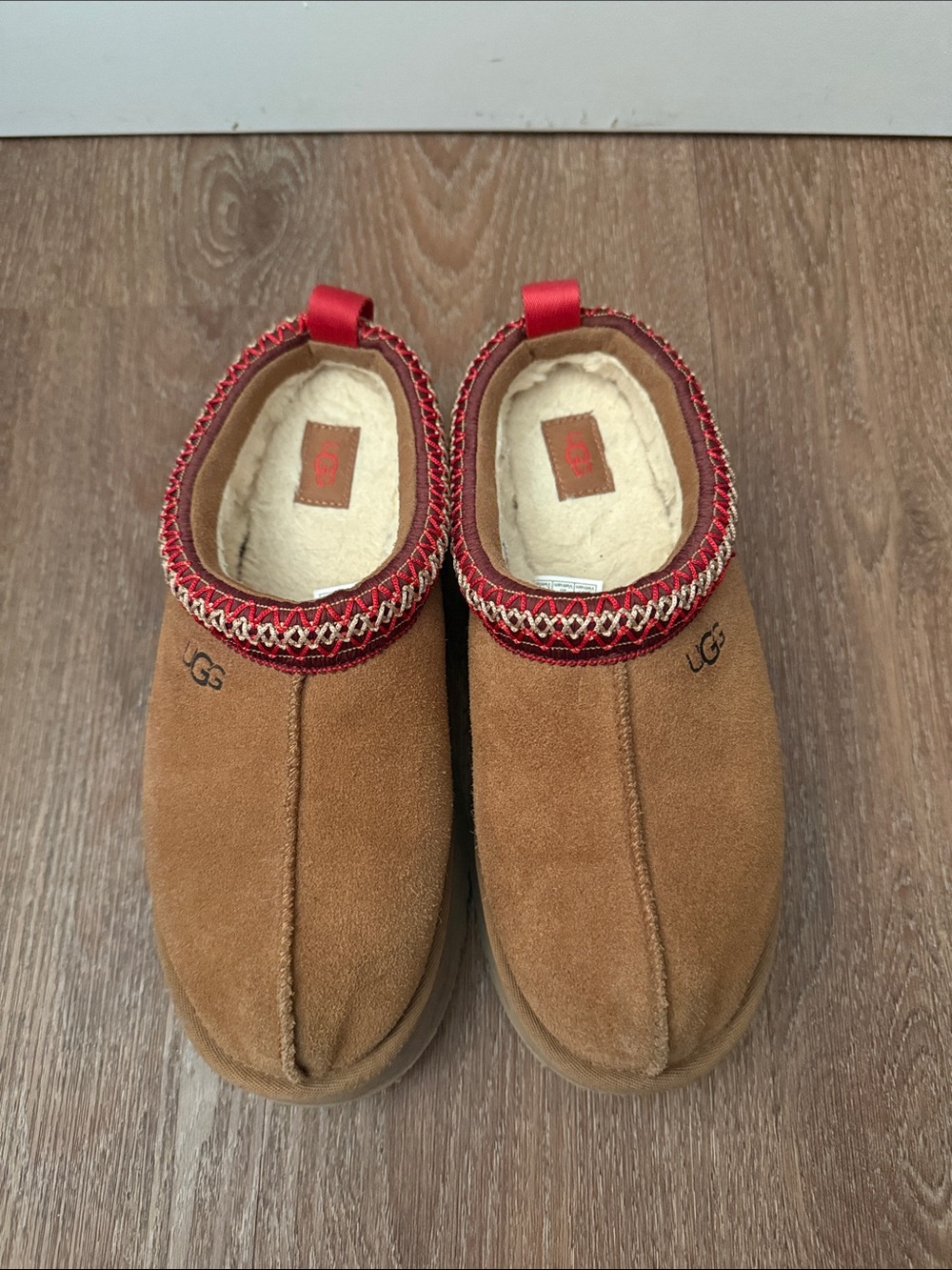 UGG Chestnut Suede Slip-On Slippers